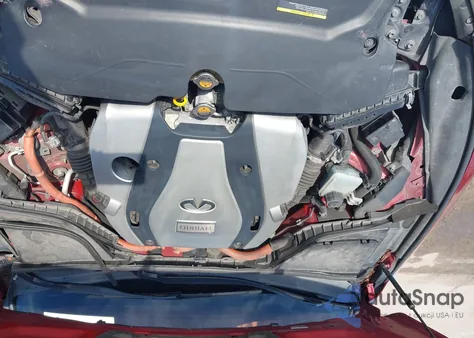 2014 Infiniti Q50 Hybrid Premium from USA, damaged, VIN JN1AV7AP6EM690124